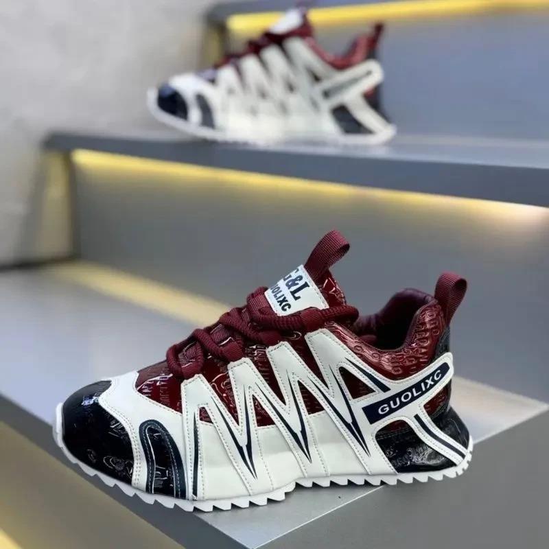 简羽男鞋运动休闲男鞋2025秋季新款时尚鞋设计感百搭款男士包头鞋