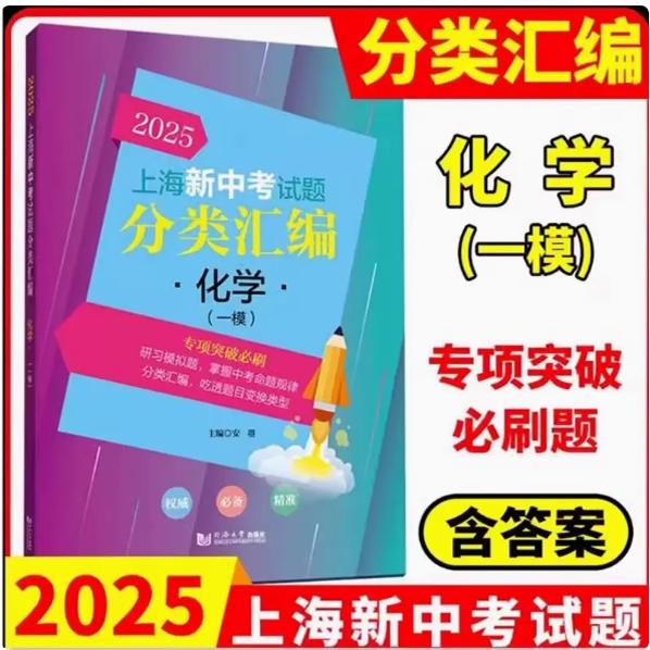 2025上海新中考试题分类汇编  化学  一模分类精编中考一模卷分类专项训练专项突破初一初二初三