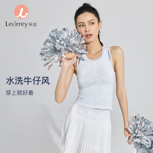 Leorrey/乐拉女网球牛仔风半身裙