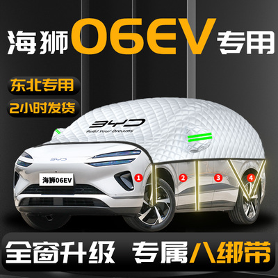 【比亚迪海狮06EV】汽车遮雪挡