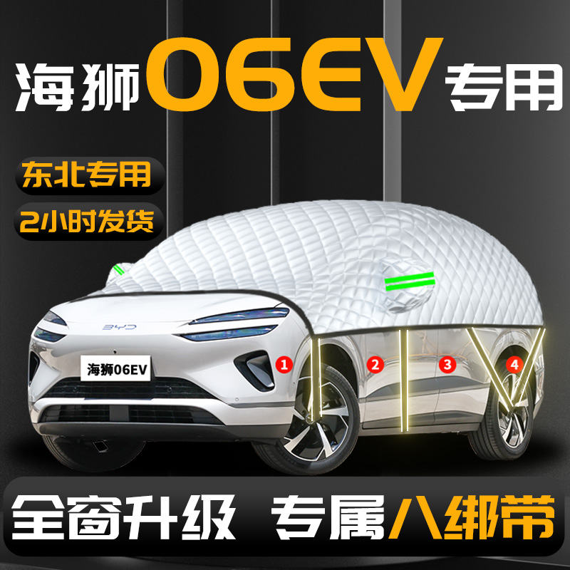 【比亚迪海狮06EV】汽车遮雪挡