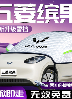 25款五菱缤果汽车遮雪挡防霜防雪防冻前挡风玻璃罩宾果车衣车罩车