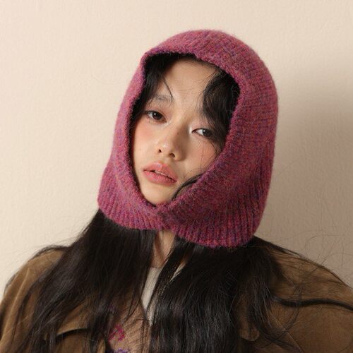 韩版新款针织含羊毛毛线帽女秋冬季保暖骑行护耳防风百搭套头帽子