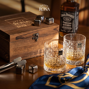 1892捷克斯洛伐克「国宝级品牌」RONA洛娜纯手工雕花水晶玻璃酒杯