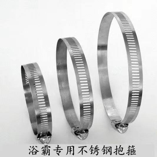 抱箍不锈钢长条管卡加厚厨房下水管固定卡扣灯管夹快速仪表200pvc