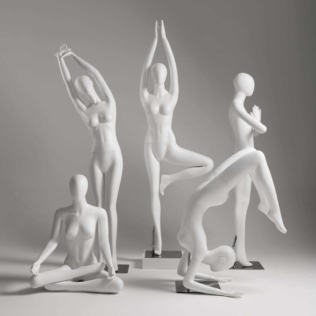 服装店运动模特展示架女装全身假人偶瑜伽人体模型橱窗陈列道具