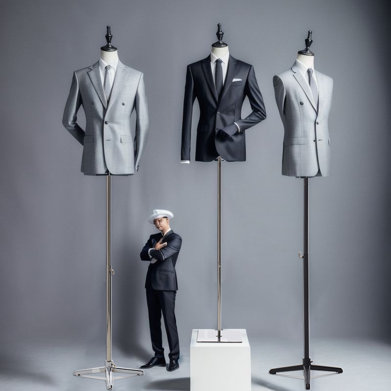 修身模特道具男装全身服装店橱窗西服展示架半身人体假人模特架子