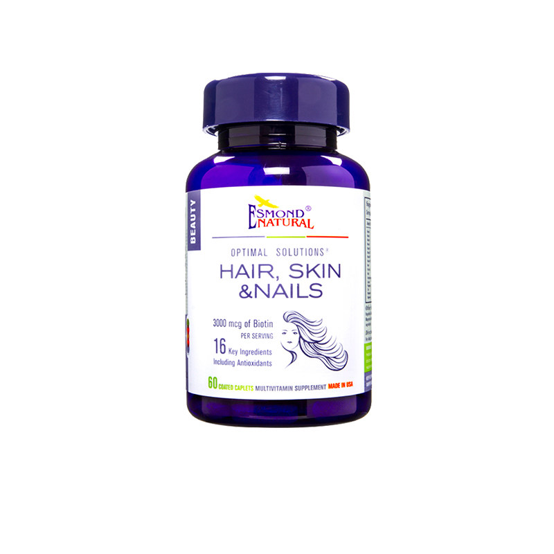 爱司盟头发皮肤指甲800mg*60粒高剂量维生素H促进生发防止脱发