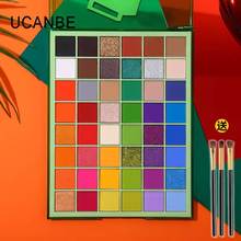 ucanbe48色眼影盘彩色多色玩妆眼影蓝色薄荷绿色舞台妆化妆师