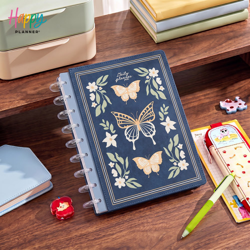 【绒间蝶梦】THE HAPPY PLANNER中号B5仪表盘特殊封皮计划本27.1-27.12蘑菇环花卉活页本进口文创ins送礼