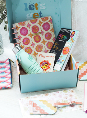 【落日旅行家】THE HAPPY PLANNER手账礼盒手账本美式笔记本高颜值可爱小清新生日礼物记事本手账本套盒