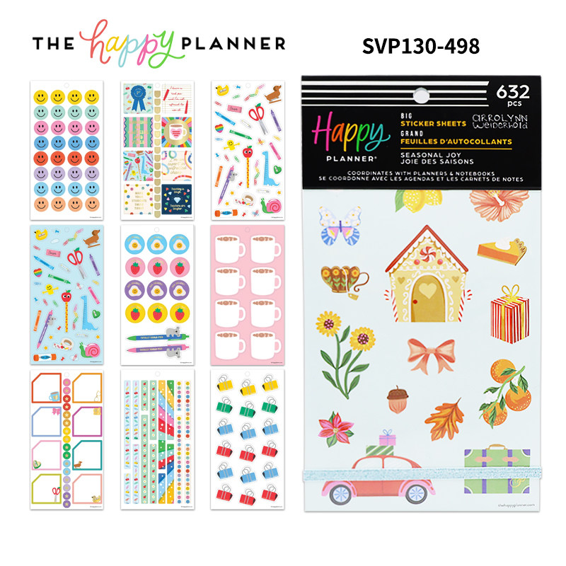 【2026BTS贴纸本合集】THE HAPPY PLANNER30张不干胶切膜带背胶