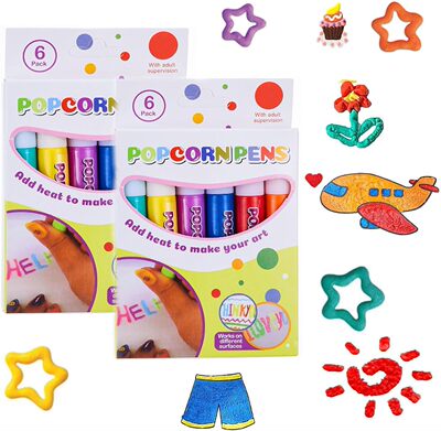 棉花笔3D打印画儿童diy膨胀效果