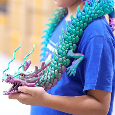 3D打印龙90cm中国龙关节可活动