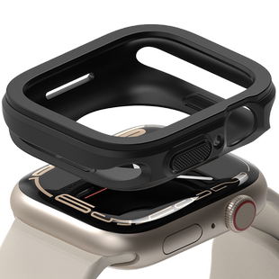 韩国Ringke适用Apple Watch 4/5/6/7/8/9/SE2/SE3手表保护壳ultra 3/2/1防摔iWatch表壳轻薄软壳不锈钢表盘