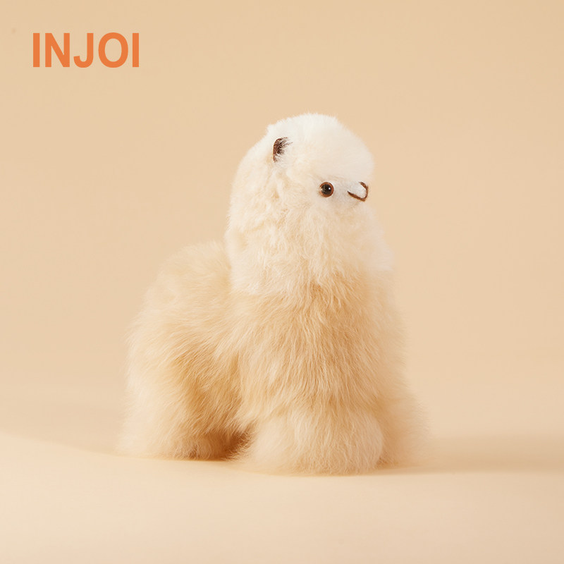 INJOI15cm羊驼毛玩偶秘鲁手工毛绒玩具公仔闺蜜儿童女生生日礼物