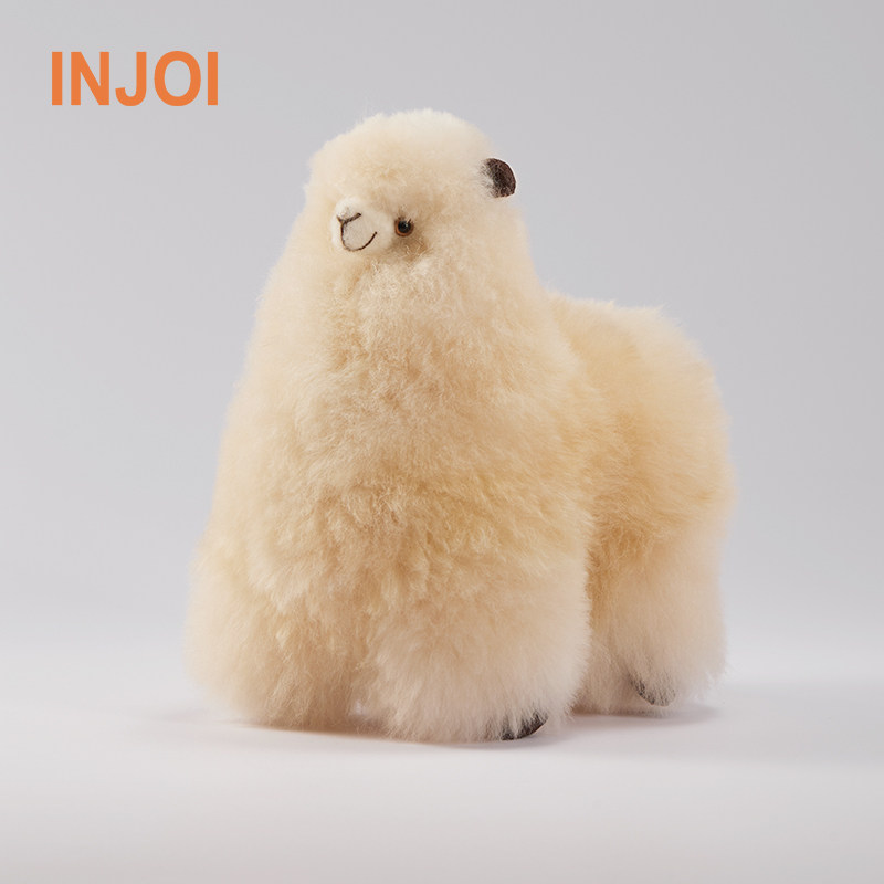 【小软驼】injoi22cm羊驼毛玩偶柔软毛绒玩具公仔高级生日礼物