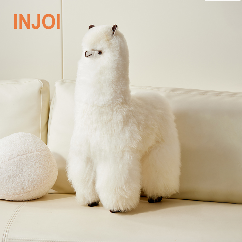 秘鲁羊驼毛公仔高端礼物摆件