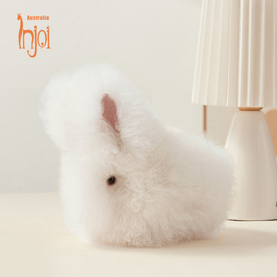 秘鲁羊驼毛兔子玩偶超柔软