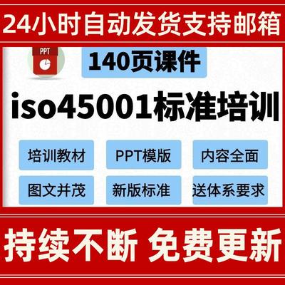 ISO45001:2021职业健康安全管理体系标准培训PPT课件要求使用指南