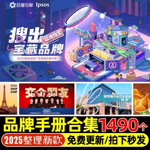 广告人营销手册品牌招商介绍加盟销售画册公关VI视觉识别方案模板