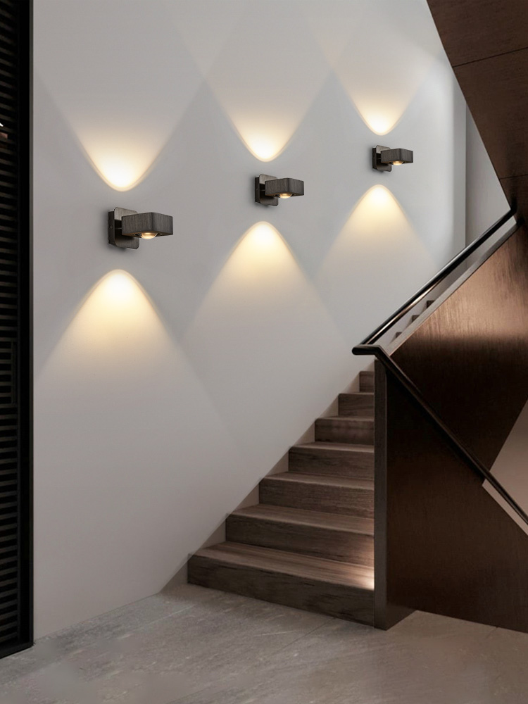 精爱极简卧室床头楼梯背景壁灯