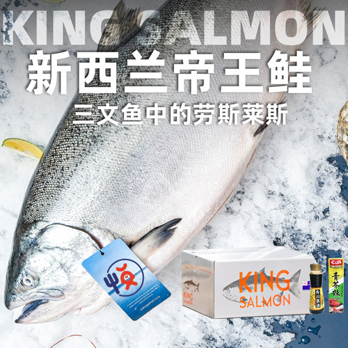 新西兰帝王鲑三文鱼整条空运冰鲜