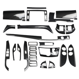 适用于右舵丰田大霸王estima ACR50内饰改装碳纤排挡拉手装饰贴片