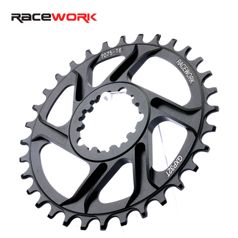 山I地自行车牙盘 直装正负齿盘片GXP一体单盘30T/32T/34T/36T/3