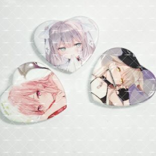 rurudo饭制周边rurudot爱心吧唧徽章