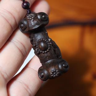 惠安系沉香掌中如意沉水级吊坠木质挂件饰品意必吉祥男女实用饰品