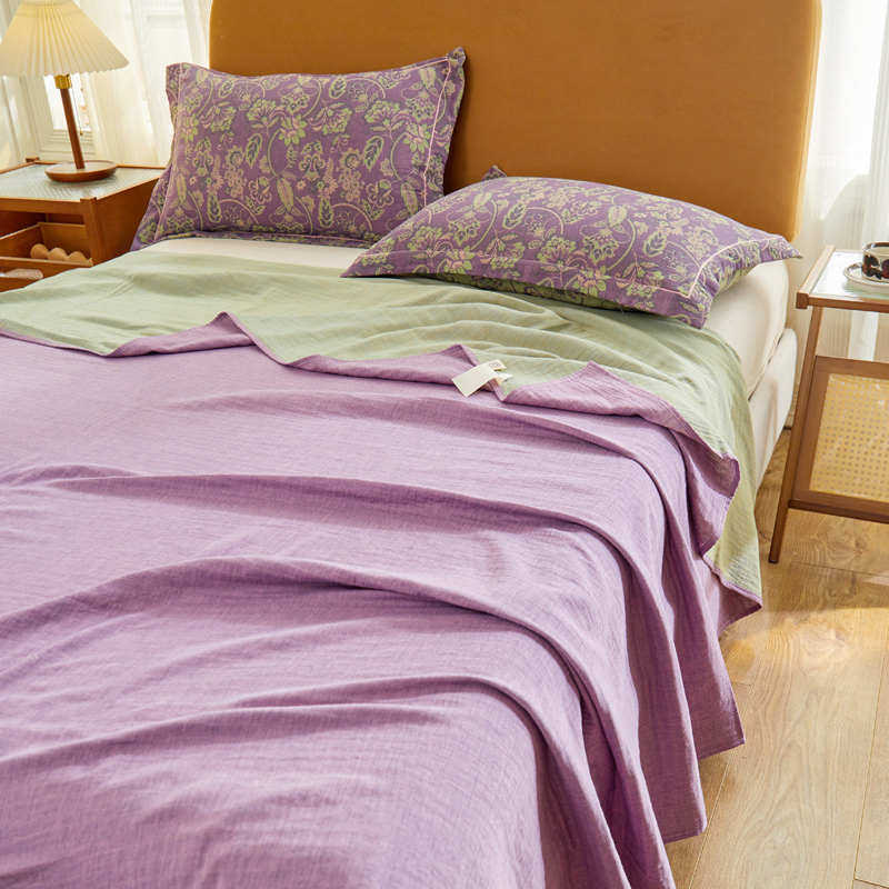 全棉双层纱床单双面拼色100纯棉纱布母婴A类学生宿舍儿童床罩被单,床上用品,床单,淘宝优惠券,粉丝福利购,淘宝优惠卷