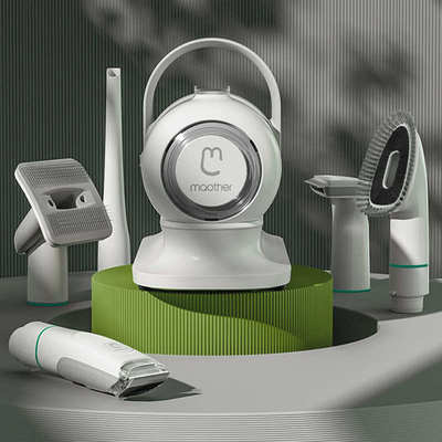 毛妈妈宠物剃毛器边理边吸狗狗猫咪电推剪多功能理毛器脚底电推子