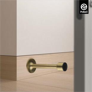 pollard博拉德 免打孔黄铜加长门挡防撞门顶卫生间防盗门门阻门碰
