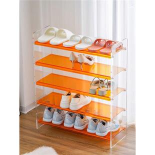 家用室内好看鞋架子宿舍卧室亚克力透明多层简易门口鞋架现代简约