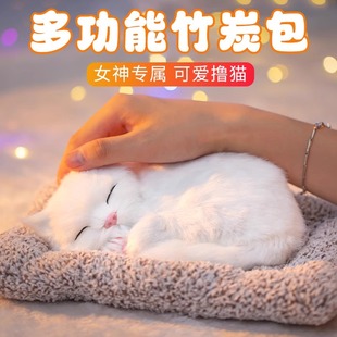 高端汽车活性炭包仿真狗竹炭包装 饰车载除甲醛除异味车内饰品摆件