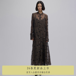 2026年春夏花卉薄纱连衣裙0126105670750 AMERI ins博主同款