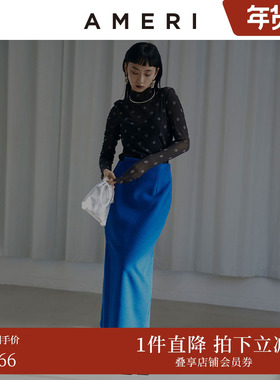 AMERI秋冬休闲女装直筒修身半裙01220980160