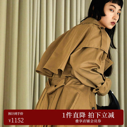 AMERI翻领通勤两穿式风衣新品