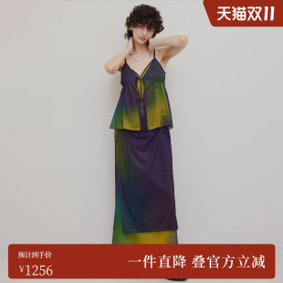 25春夏MEDI系列渐变雪纺套装 AMERI 0225104720820 ins博主同款