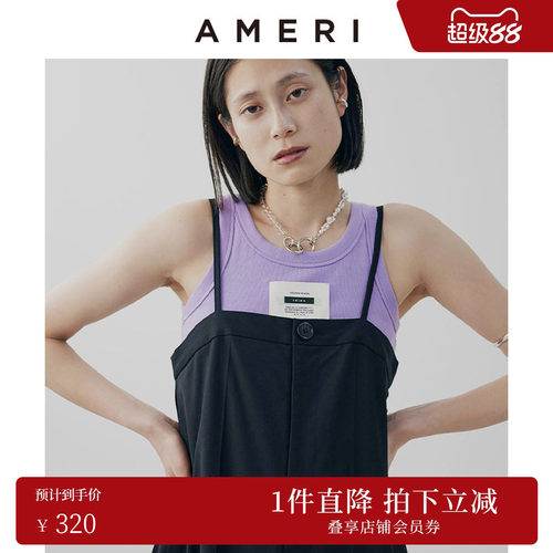 AMERI装饰标带胸垫百搭极简背心
