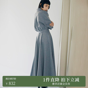 AMERI 秋冬套装裙西装上衣A字伞裙气质套装法式收腰01220530290