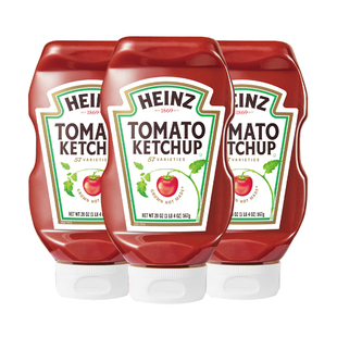 亨氏番茄沙司墨西哥进口版 汉堡薯条寿司手抓饼番茄调味酱567g瓶装