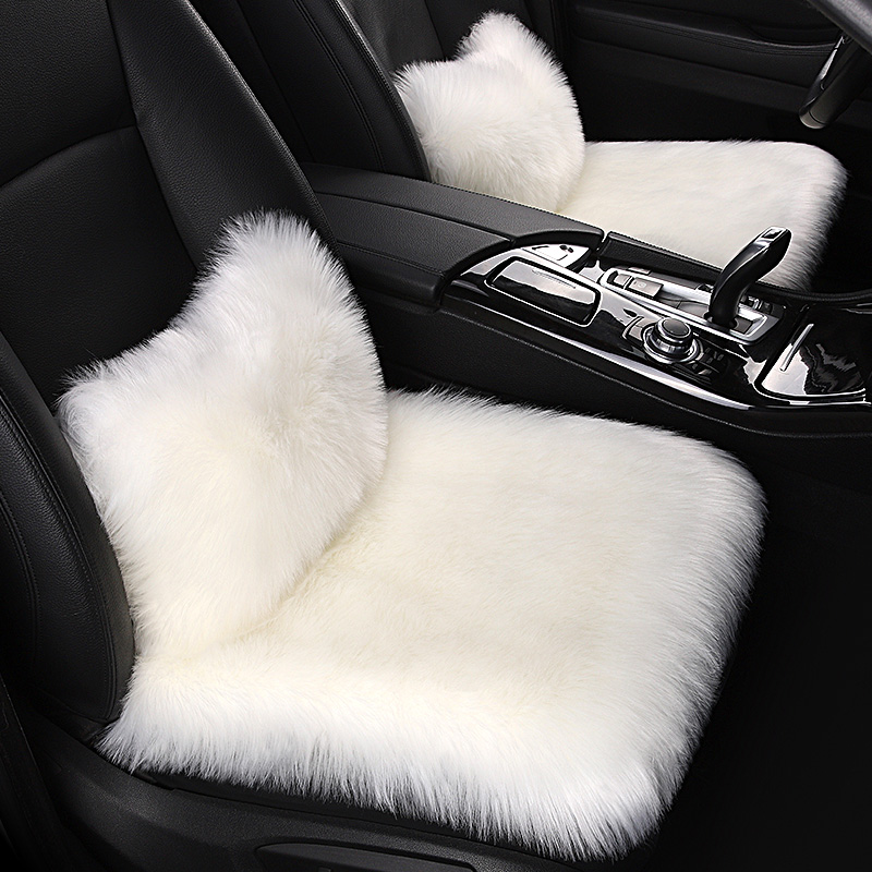 冬季加厚保暖羊毛绒车坐垫不掉毛