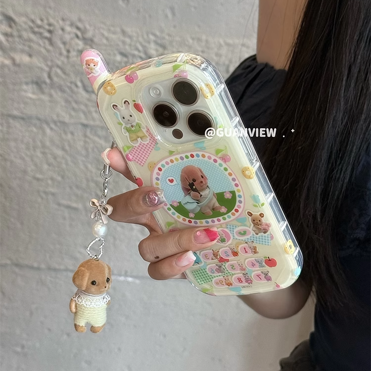 可爱卡通森贝儿挂件手机壳