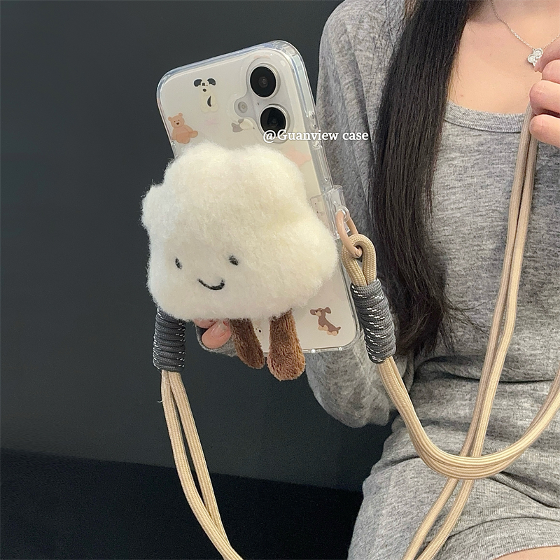 Jellycat毛绒云朵背夹斜挎挂绳