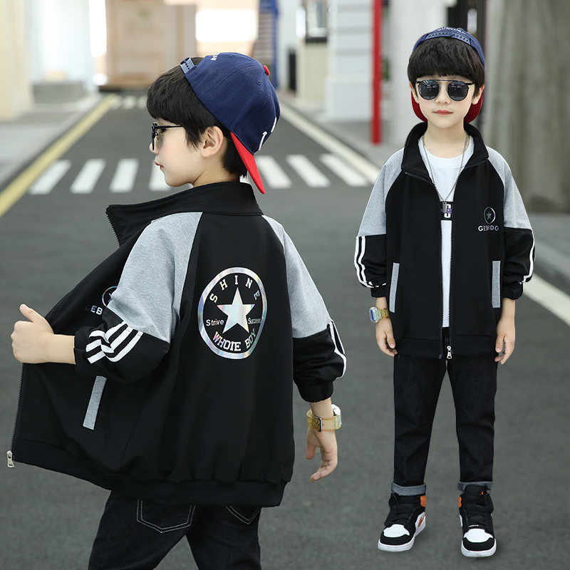 2026春秋男童洋气棒球夹克潮酷