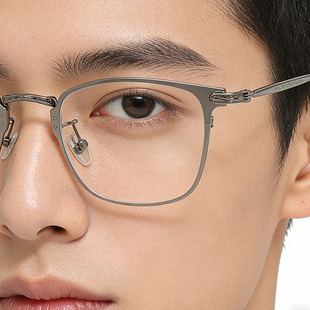 152mm男士大框近视眼镜可配有度数防蓝光辐射鼻托镜架气质平光镜