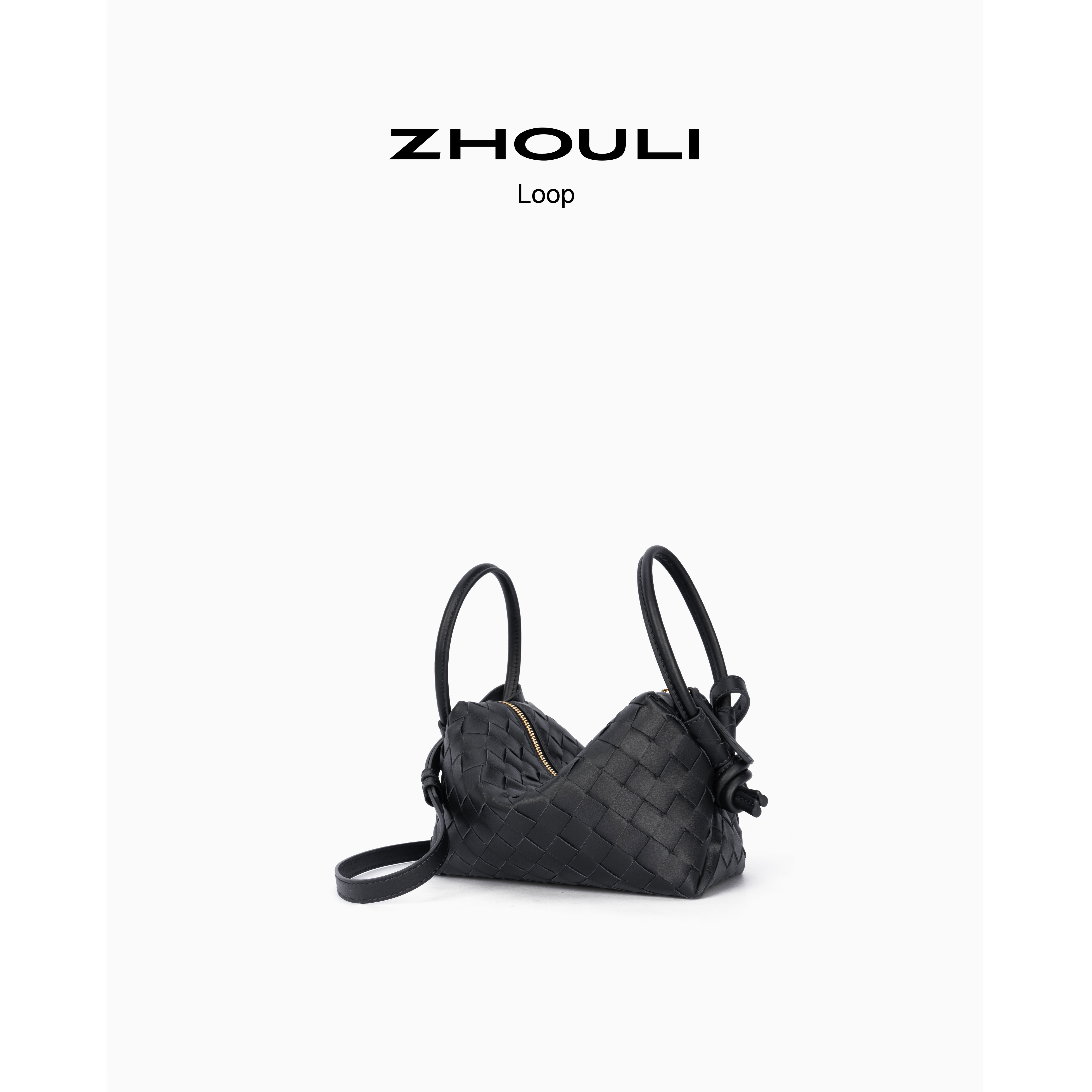 Loop双耳小牛皮可调腋下包