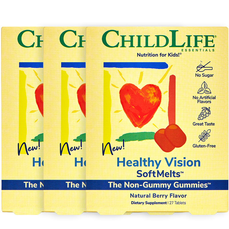 【3盒】童年时光Childlife儿童叶黄素小布丁软糖